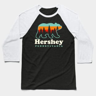 Hershey Pennsylvania Vacation Hiking Camping Bear Baseball T-Shirt